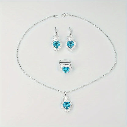 Aurora Blue Luxury Jewelry & Watch Set - ZM
